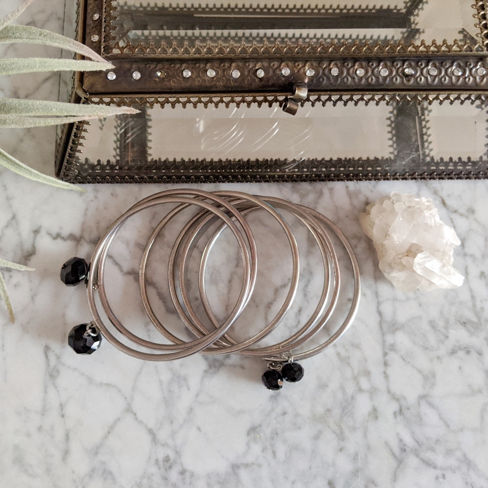 RACHEL Rachel Roy bracelets silver color set NWOT